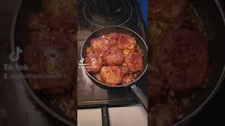 Pan fried pork chops mashed potatoes and hot honey feta fried corn 🌽 😋 👌🏼 [upl. by Thibault]