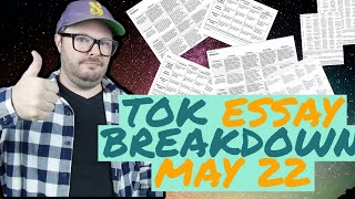 TOK Essay BREAKDOWN May 2022 Theory of Knowledge Essay Titles Just Released [upl. by Siloam]