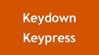 jQuery In Arabic  31  Events Reference  Keydown Keypress Keyup [upl. by Flavio]