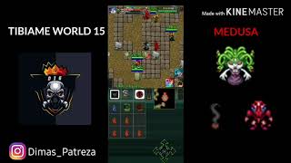 Tibiame king Gorogos Medusa World 15 Guild D I E [upl. by Howell]