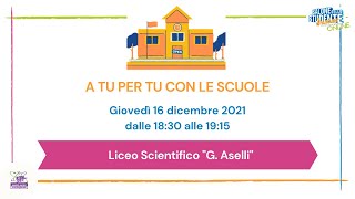 SALONE JUNIOR A TU PER TU CON LICEO SCIENTIFICO quotG ASELLIquot [upl. by Anitsuga923]