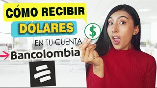 COMO RECIBIR DOLARES a tu Cuenta BANCOLOMBIA COMO USAR ABONO AUTOMATICO [upl. by Issi]