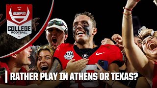 Would You Rather … Play in Athens or Texas 👀  Countdown to College GameDay [upl. by Peirce]