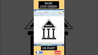 BANK LOGODESIGN IN MSPAINTmspaintmspaintdrawingcomputerdrawingcomputerpaintinglogodesignviral [upl. by Ardnasil]