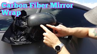 How to vinyl wrap your mirrors outside Learn how to vinyl wrap alone by CKWRAPS [upl. by Edyth]