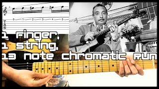 Django Reinhardt 1 FINGER Chromatic Run Lesson  Quick Guitar Tricks [upl. by Beuthel]