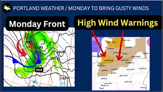 Portland Weather Monday Wind Warnings Rain Coming [upl. by Anaoj100]