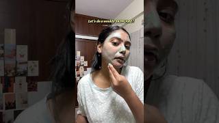 let’s do weekly SKINCARE🧴For Oily skin 🌷 minivlog skincare mask ytshortsindia [upl. by Irish]