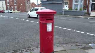 Historic VR Victorian Royal Mail postletter box Blyth Northumberland England minimum 120 yrs old [upl. by Valleau]