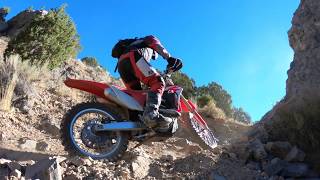 Stansbury Front Trail single track HUSQVARNA FX 450 [upl. by Dewhirst394]