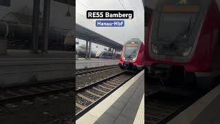 HanauHbf Einfahrt BR445RE55➡️Bamberg br445 twindexx regionalbahn shorts [upl. by Eelrebmik974]