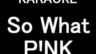 So What  PNK  KARAOKE  Backing Track  カラオケ  Bandhub [upl. by Eanrahs]