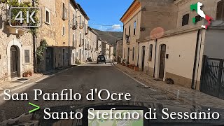 Scenic Drive Abruzzo Italy San Panfilo dOcre ⩾ Santo Stefano di Sessanio September🌞 [upl. by Xanthus595]