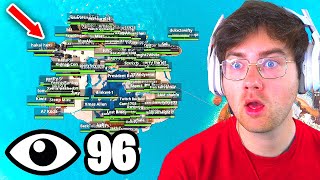 I Got 100 Players To Land At The Secret Christmas Island In Chapter 5 Fortnite New POI Tournament [upl. by Enorej]