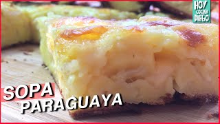 Como hacer SOPA PARAGUAYA  Receta FACIL [upl. by Hanfurd]