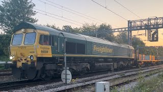 66556  66510 at Didcot Parkway [upl. by Nolra]