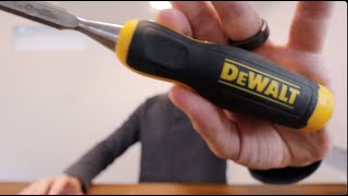 Master Woodworking with DeWalts Halfinch Chisel [upl. by Pesvoh]