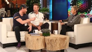 Coldplay Catches Up with Ellen [upl. by Siulegroj]