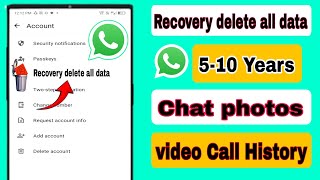 whatsapp deleted messages recovery  whatsapp delete chat recovery  whatsapp deleted chat backup [upl. by Lathan]