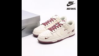 Nike Air Force 1’07 Low Three Swoosh Wine red NK5639322 [upl. by Thursby]