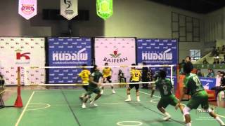 Takraw Thailand League 2014  Ratchaburi vs Phitsanulok Round 13 Highlights [upl. by Niddala842]