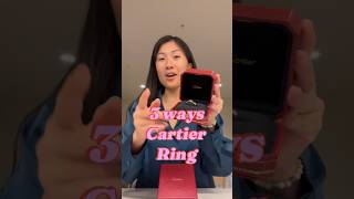 Cartier love ring wear it three different ways cartier diamond shorts خاتم [upl. by Jarrod]