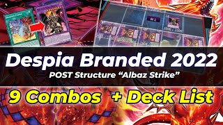 New Tier 1 Despia Branded Deck 2022 COMBOS Post Structure Albaz Strike 🔥 Yugioh Top Decks [upl. by Nyar764]