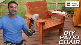 How to Build a Patio Chair  DIY Outdoor Chair Build [upl. by Arinaj728]