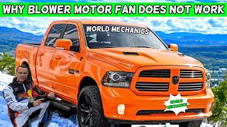 DODGE RAM WHY BLOWER MOTOR FAN DOES NOT WORK DODGE RAM 1500 2500 3500 2013 2014 2015 2016 2017 2018 [upl. by Fanestil]