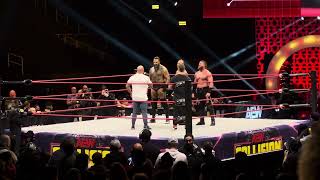 FTR entrance  promo live  AEW Collision tapings 11072024 [upl. by Etteuqaj]