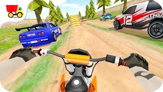 Bike Racing Games  Dirt Bike Rally Racing Turbo  Gameplay Android free games [upl. by Notrem131]