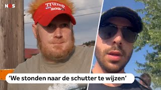 Ooggetuigen aanslag Trump We stonden naar schutter te wijzen [upl. by Samuel]