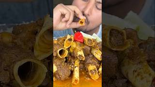 Challenge accepted😡 MUTTON BONE NALLI mutton asmrsounds mukbang [upl. by Schwartz632]