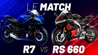 Yamaha R7 vs Aprilia RS 660  Quelle petite sportive choisir [upl. by Barber]