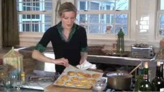 New Tracy Porter Cooking Video Savory Gruyere Crabmeat Palmiers [upl. by Senhauser]