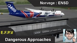 Dangerous Approaches  Sandane Norvege ENSD  Piste 27 [upl. by Trill504]