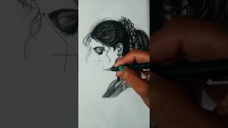 Perfect side face shading❤shorts viral viralvideo art [upl. by Nattie]