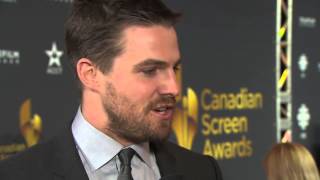 Stephen Amell on the Canadian Screen Awards Red Carpet  CBC [upl. by Wilburt]