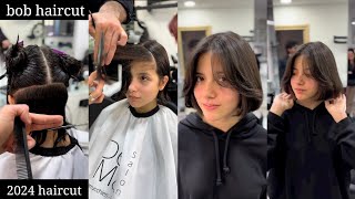 short bob haircut for new year 😍 very short haircut  girl bob cutting [upl. by Chabot]