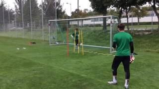 KEEPERtraining Schienen mit Slalom und Tor  Griffe [upl. by Eignat]