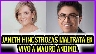 Janeth Hinostroza maltrata en vivo a Mauro Andino [upl. by Yelik]