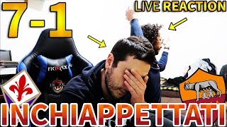 UMILIATI FiorentinaRoma 71 LIVE REACTION [upl. by Adahsar]