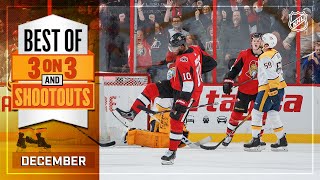 All the Best 3on3 Overtime and Shootout Moments from December  NHL [upl. by Love]