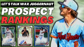 Top 10 MLB Prospects Right Now  Juggernaut Stat Based Rankings Updated  Bowman Baseball Cards [upl. by Ettesoj]