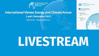 Solution sessions People Trackat International Vienna Energy and Climate Forum LIVE 3November2023 [upl. by Callahan]