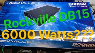 Rockville DB15 amp dyno test 6000watts [upl. by Lehcor]