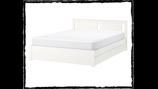 Ikea Songesand bed frame with 4 storage Boxes 21519 [upl. by Myer]