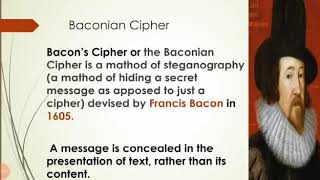 Baconian cipher history incryption and decryption of MS Mathematics Cryptography [upl. by Annua]