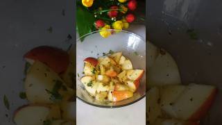 মজাদার আপেল মাখা রেসিপিapplerecipe applerecipes recipe recipeshorts virulshorts virul [upl. by Iniffit]