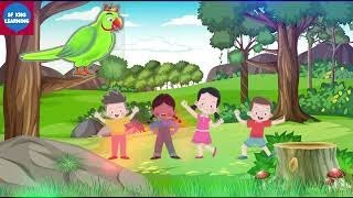 Main Tota Hare Rang Ka Hoon Dikhta Mittu Mittu  मैं तोता मैं तोता  Hindi Rhymes For Kids [upl. by Land]